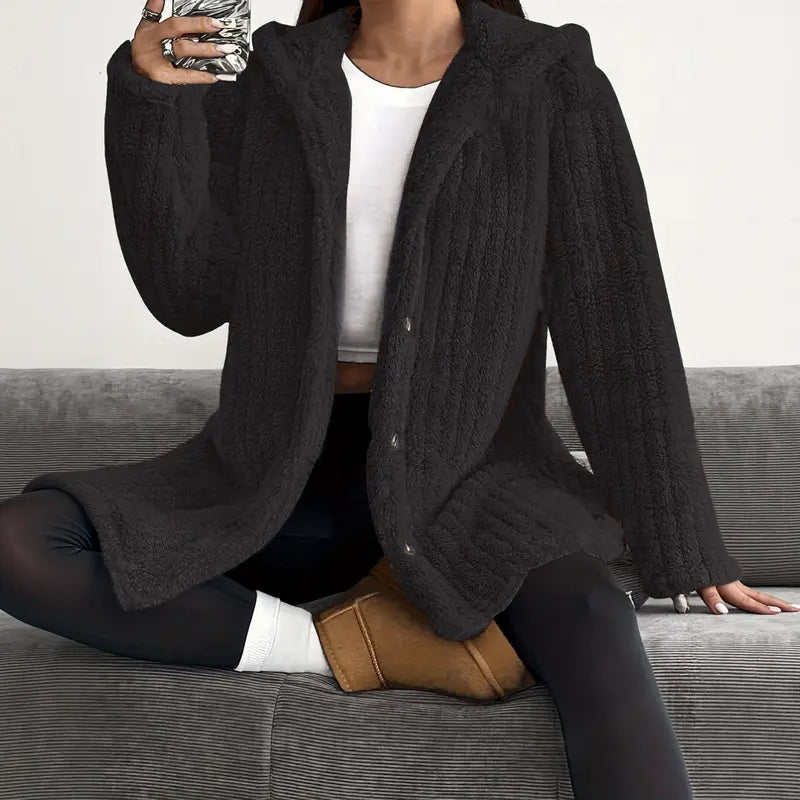 Women’s Lightweight Plush Hhooded Jacket