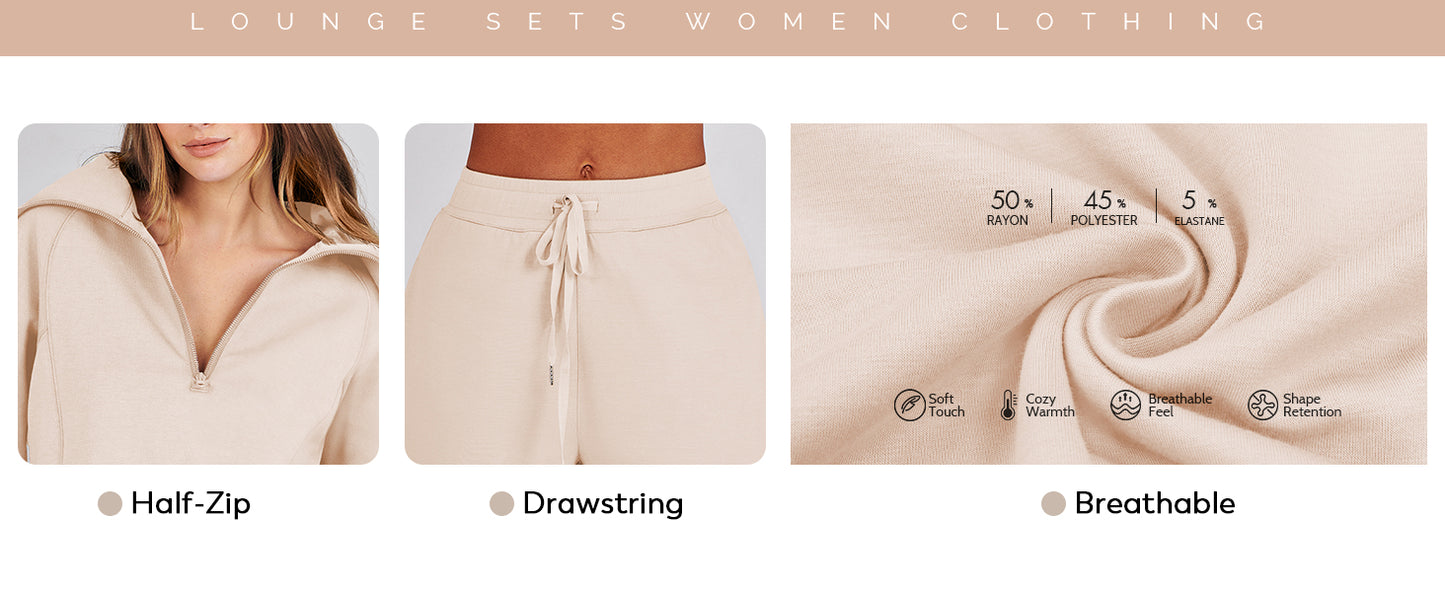 Women 2 Piece Set Sweatsuits Lounge Fall Outfits
