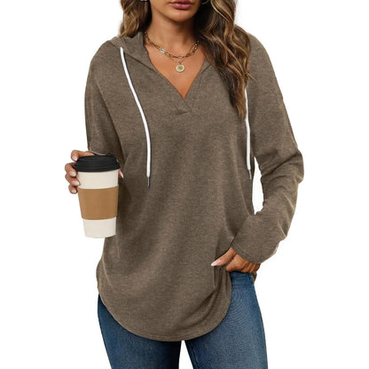 Women’s Oversized Hooded Long Sleeve Pullover