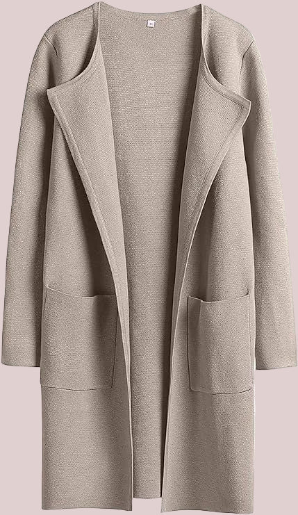 Women's Open Front Knit Cardigan