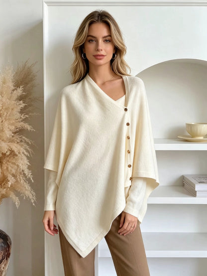 Women's Versatile Knitted Shawls Scarf Poncho Sweater-🍂 Cozy Autumn Cape