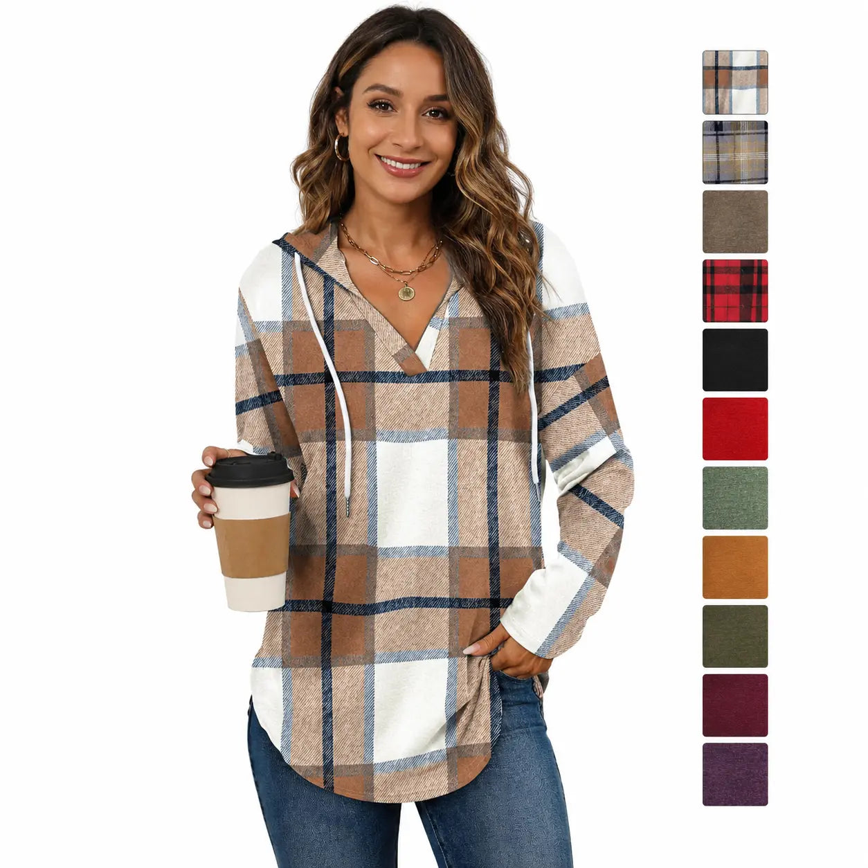 Women’s Oversized Hooded Long Sleeve Pullover