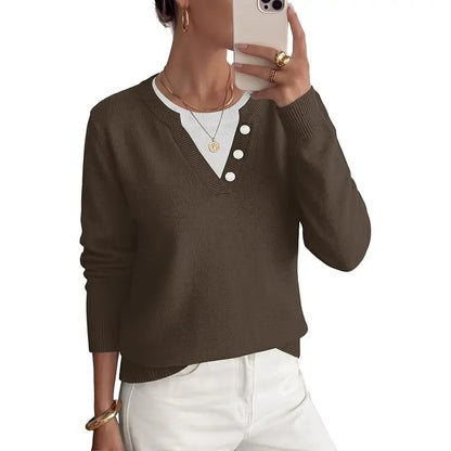 Women's Lightweight Striped Knitted Sweater
