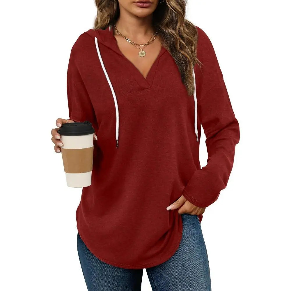 Women’s Oversized Hooded Long Sleeve Pullover