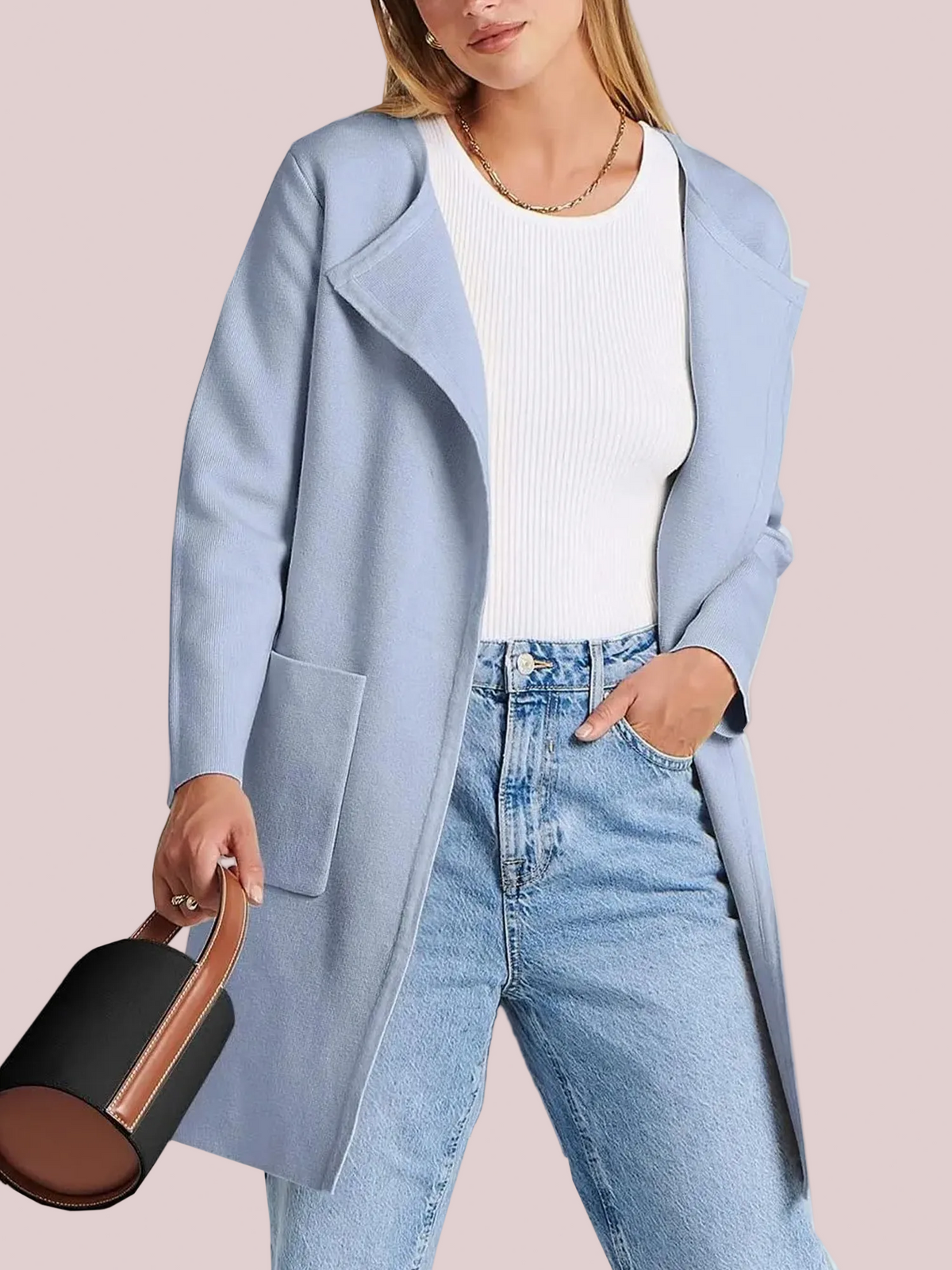 Women's Open Front Knit Cardigan