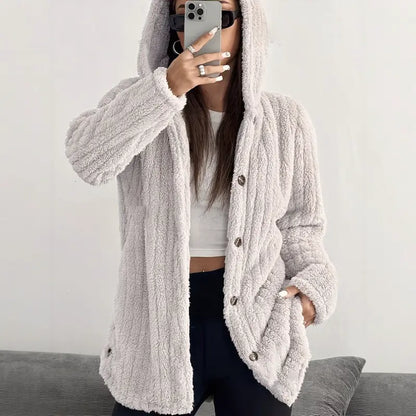 Women’s Lightweight Plush Hhooded Jacket