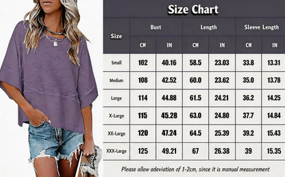 Summer 2026 Best Sellers Women's Summer Casual Crewneck Batwing Half Sleeve T-Shirts Solid Color Loose Fit Cute Basic Flowy Tops Tees Blouses