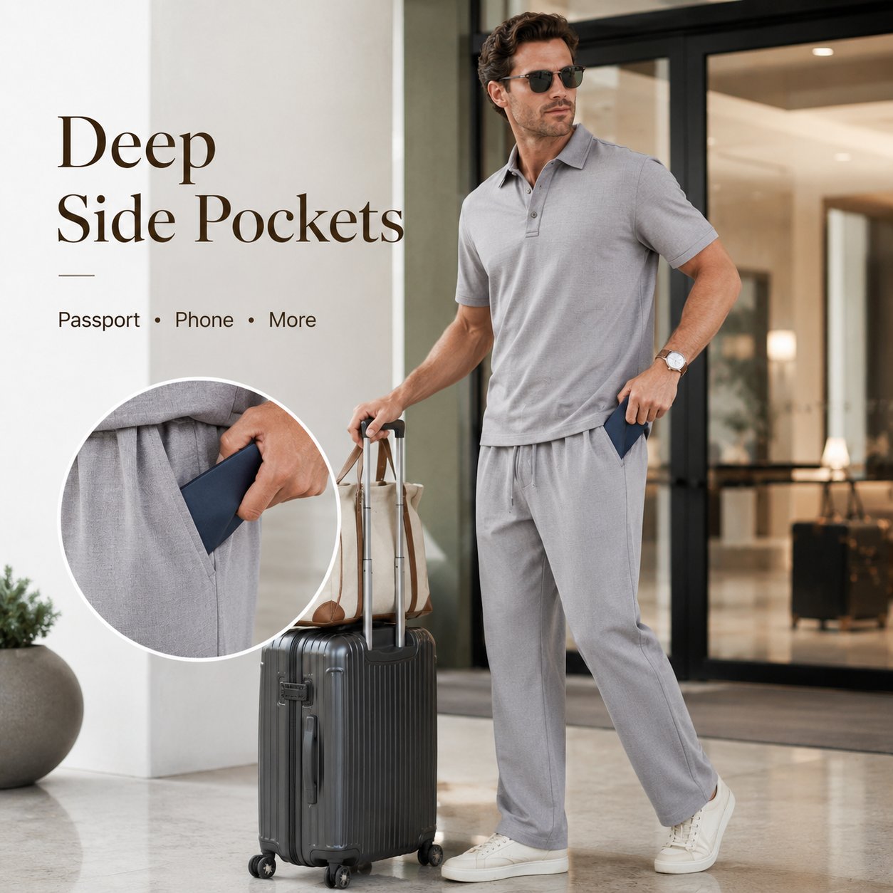 🌴Men's Linen Beach Two Piece Set