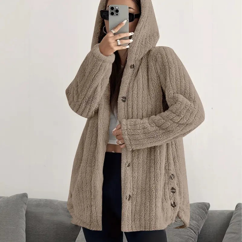 Women’s Lightweight Plush Hhooded Jacket