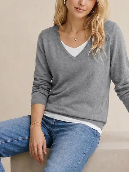 Women 2-in-1 Layered Knit Top