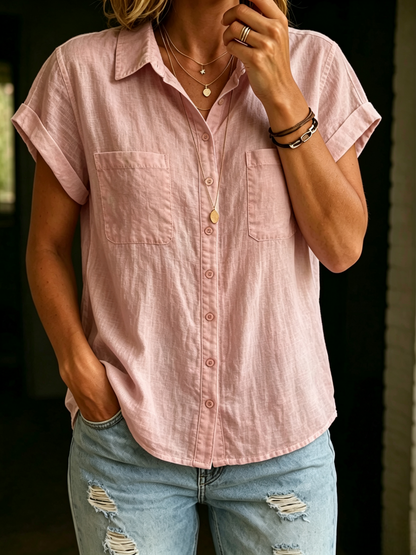 DISCOUNT SALE 54%🔥 Women's Cotton Linen Shirt
