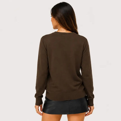 Women's Lightweight Striped Knitted Sweater