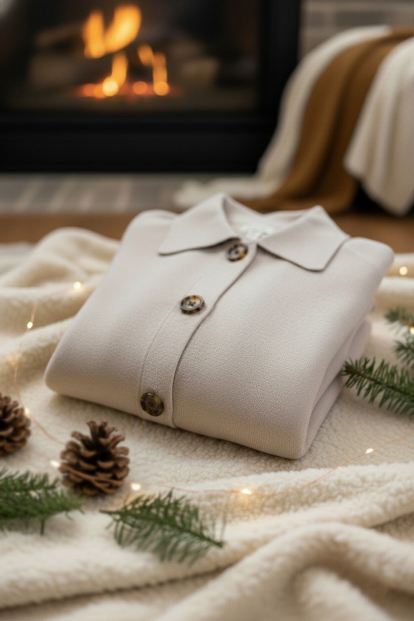 Casual Lapel Pocket Solid Color Jacket collar detail
