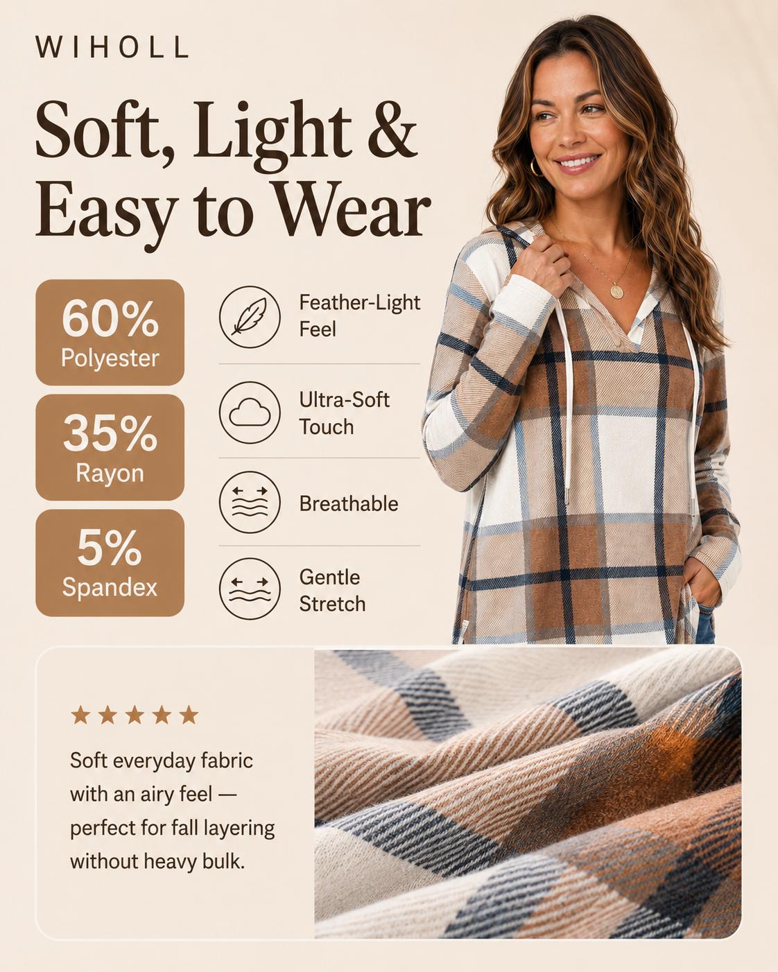 Women’s Oversized Hooded Long Sleeve Pullover