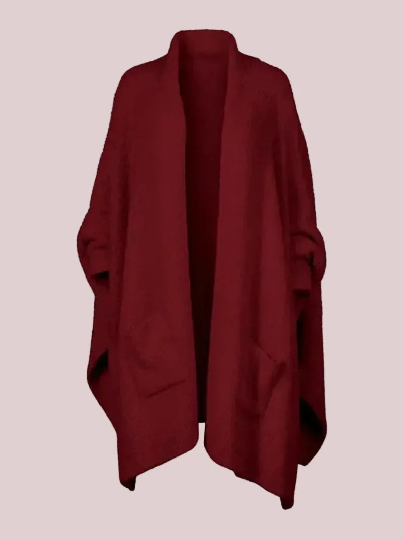 Women's Cozy Plush Poncho Shawl
