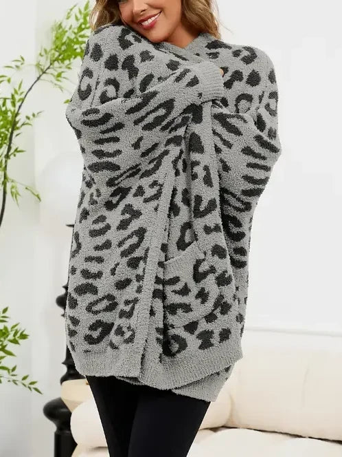 Women's Cozy Plush Poncho Shawl