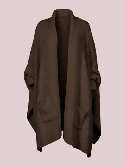 Women's Cozy Plush Poncho Shawl