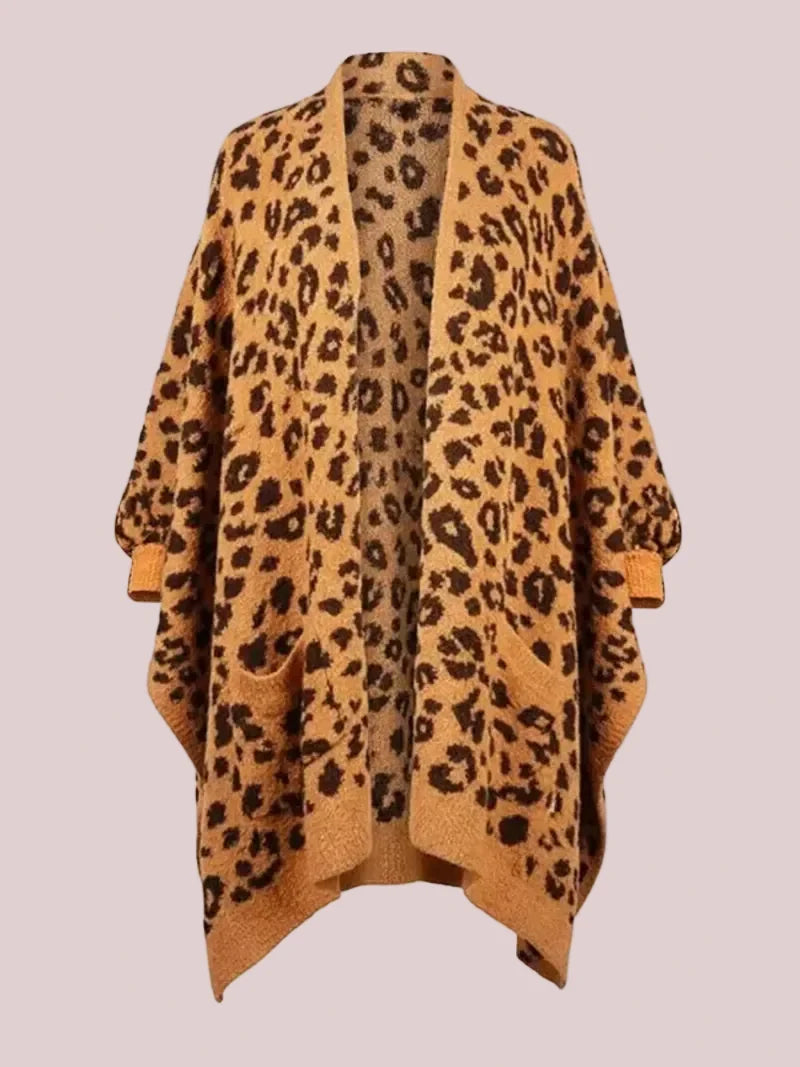 Women's Cozy Plush Poncho Shawl