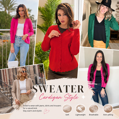Cardigan Sweaters for Women Lightweight 2026 Fall Outfits