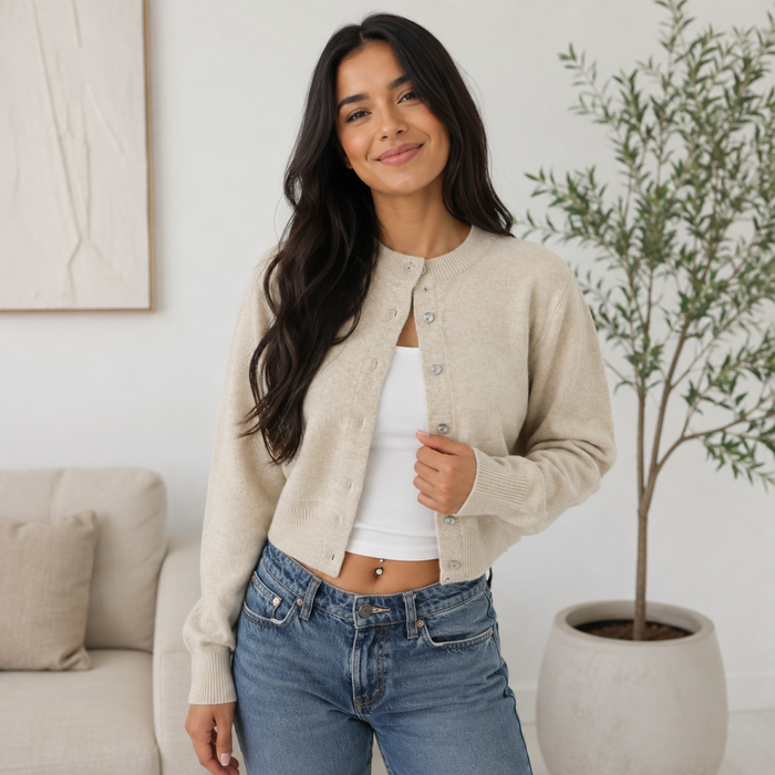 Beige Cardigan
