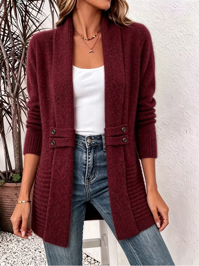 Wine cardigan