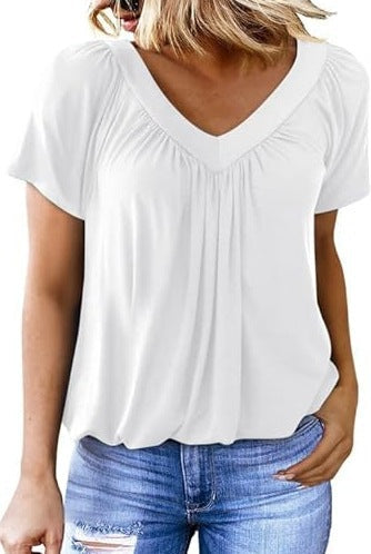 Summer Tops for Women: V-Neck, Short-Sleeve, Casual, Ruched Tops; Trendy Clothing 2026