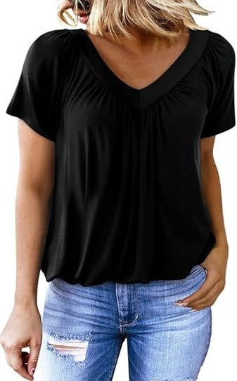 Summer Tops for Women: V-Neck, Short-Sleeve, Casual, Ruched Tops; Trendy Clothing 2026