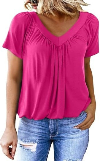 Summer Tops for Women: V-Neck, Short-Sleeve, Casual, Ruched Tops; Trendy Clothing 2026