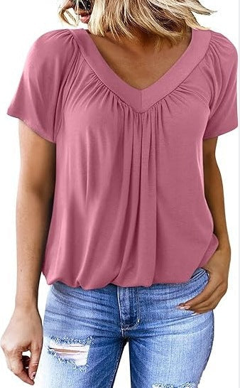 Summer Tops for Women: V-Neck, Short-Sleeve, Casual, Ruched Tops; Trendy Clothing 2026