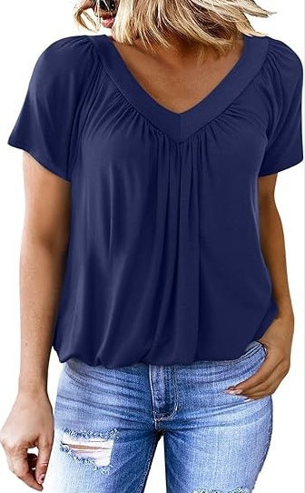Summer Tops for Women: V-Neck, Short-Sleeve, Casual, Ruched Tops; Trendy Clothing 2026