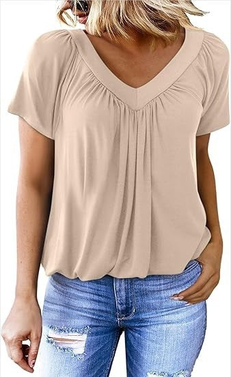 Summer Tops for Women: V-Neck, Short-Sleeve, Casual, Ruched Tops; Trendy Clothing 2026