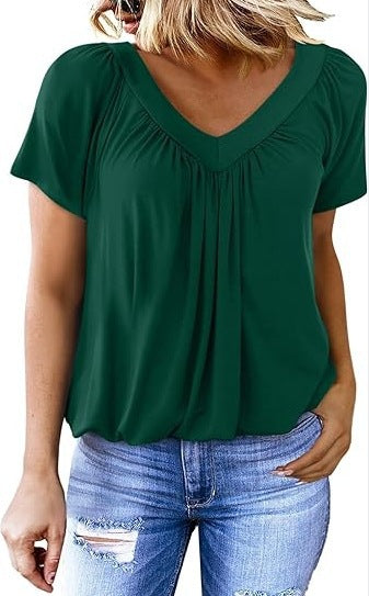 Summer Tops for Women: V-Neck, Short-Sleeve, Casual, Ruched Tops; Trendy Clothing 2026