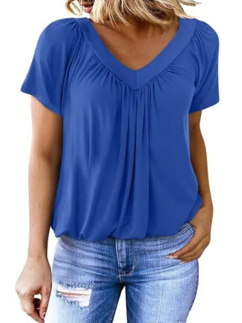 Summer Tops for Women: V-Neck, Short-Sleeve, Casual, Ruched Tops; Trendy Clothing 2026