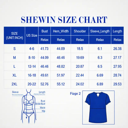 Women's Waffle Knit Casual V-Neck Short Sleeve Loose Fit Shirt