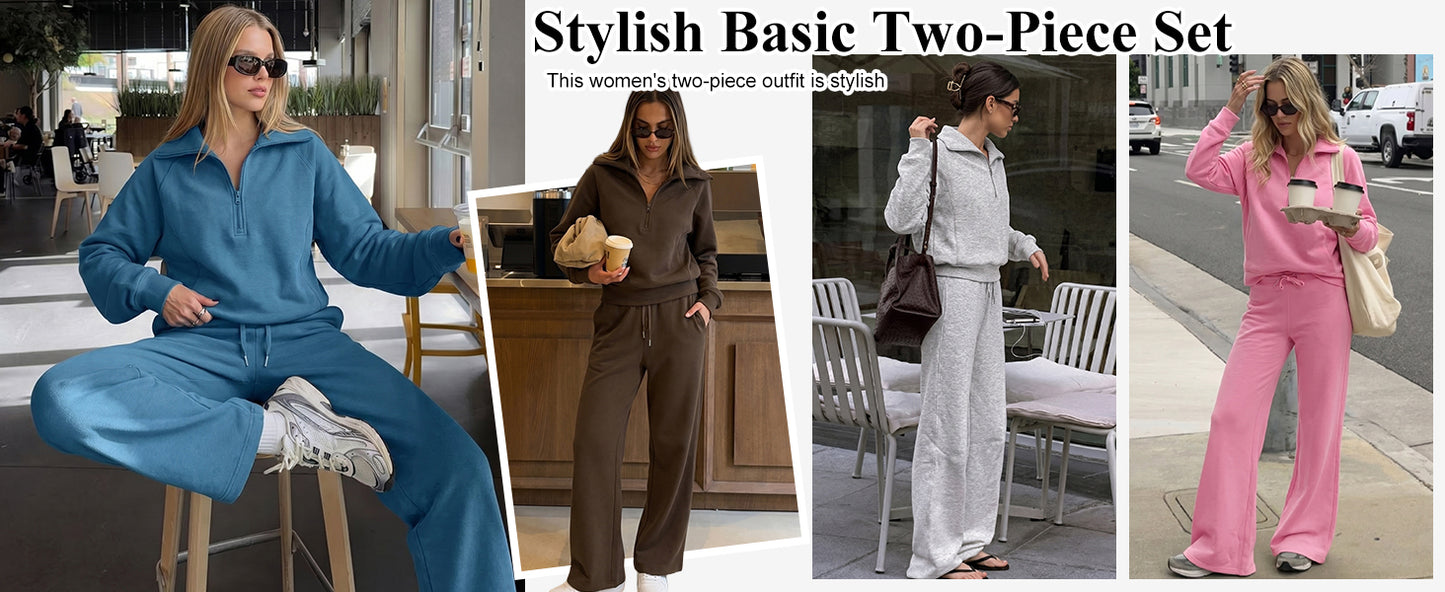 Women 2 Piece Set Sweatsuits Lounge Fall Outfits