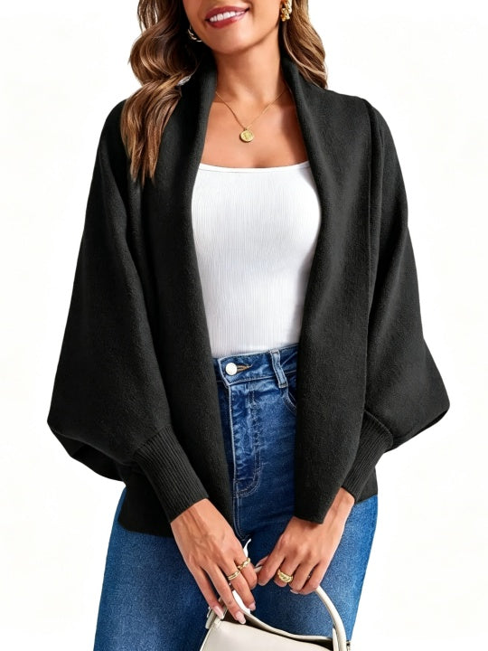 🥰Women's Open Front Batwing Sleeve Cardigan
