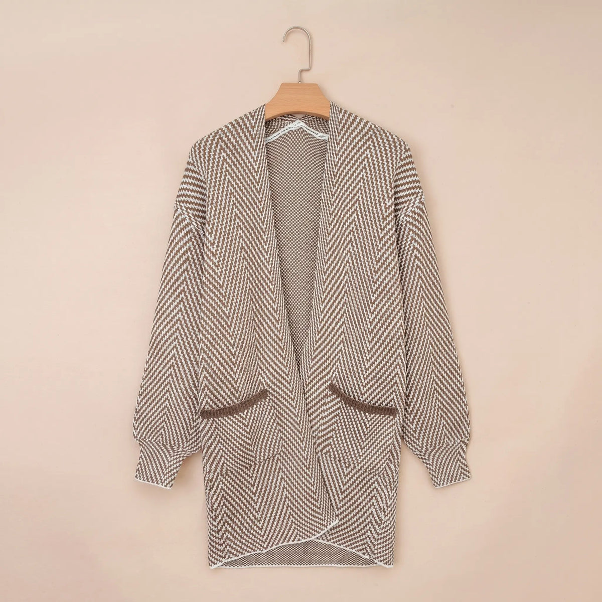 🧥Women's Open Front Herringbone Cardigan Sweaters