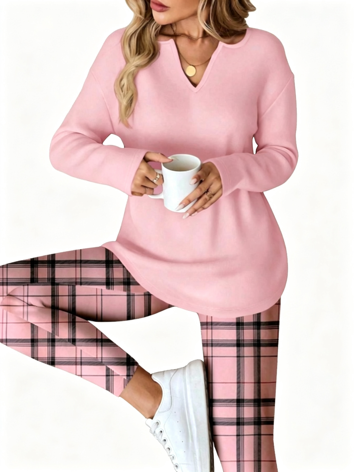 Fall Cozy Casual Matching Two Piece Outfit