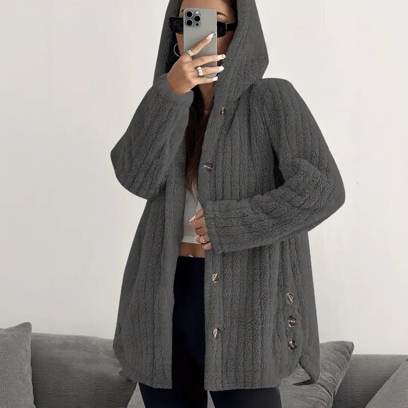 Women’s Lightweight Plush Hhooded Jacket