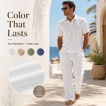 🌴Men's Linen Beach Two Piece Set