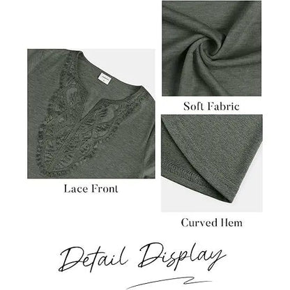 Women's Bohemian Style Elegant V-Neck Longsleeves Blouse Shirt