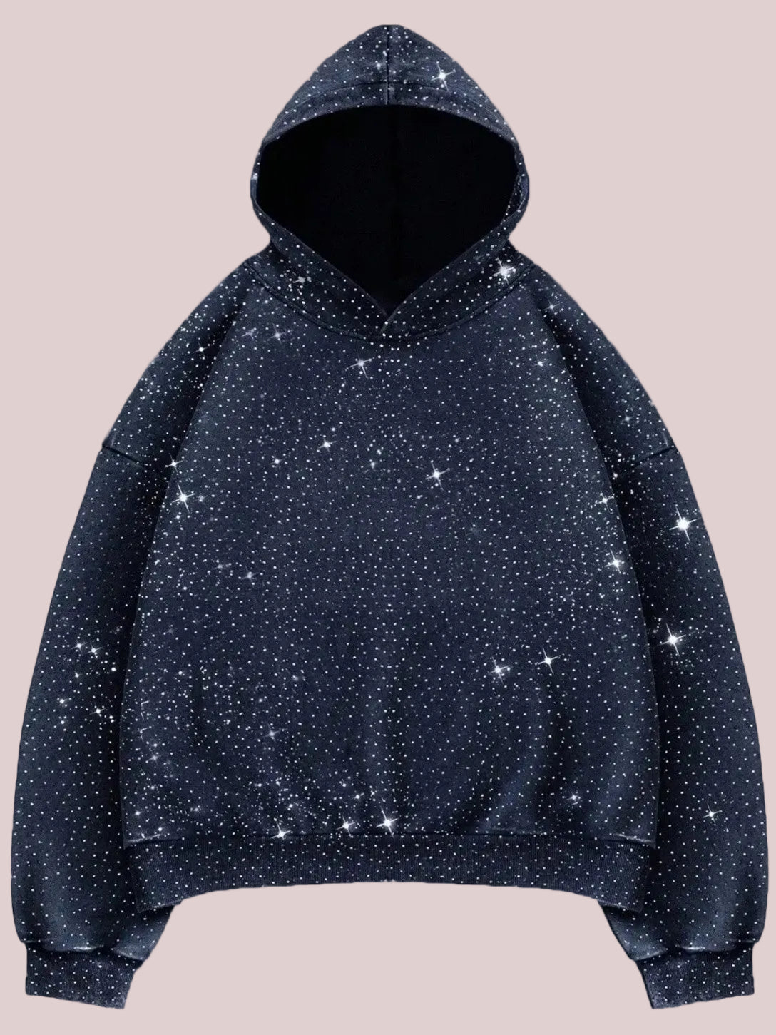 Navy glitter hoodie