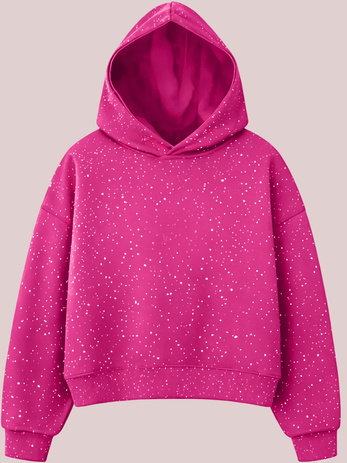 Pink glitter hoodie