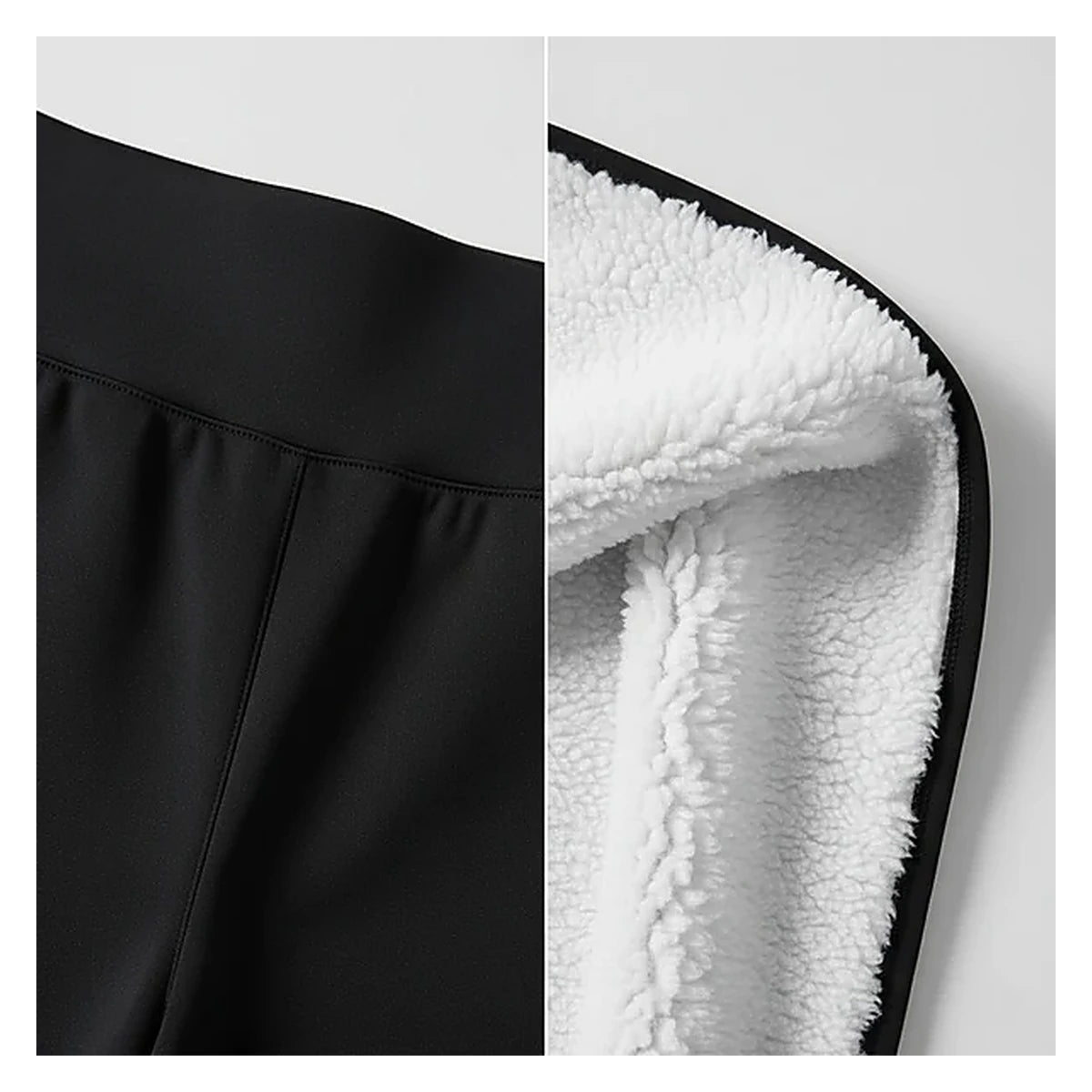 Women's High-Waist Sherpa Fleece-Lined Yoga Bottoms