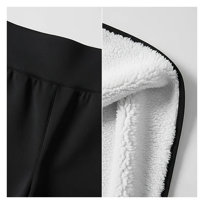 Women's High-Waist Sherpa Fleece-Lined Yoga Bottoms