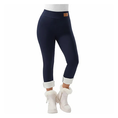Women's High-Waist Sherpa Fleece-Lined Yoga Bottoms