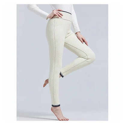 Women's High-Waist Sherpa Fleece-Lined Yoga Bottoms