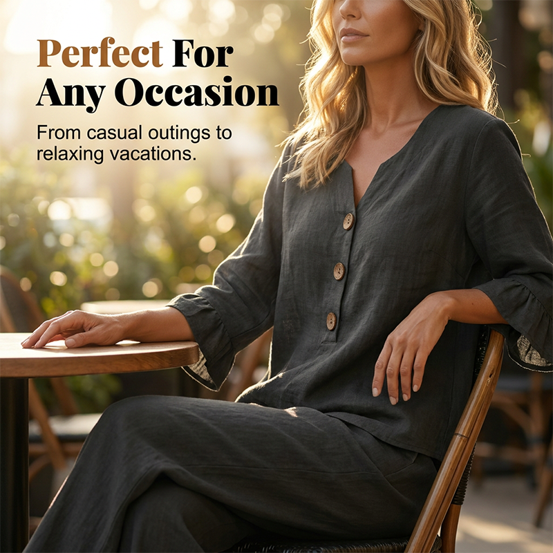 Women's relaxed two piece set for casual occasions