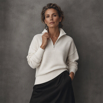 📢📢50% OFF !!⏰Women's Quarter Zip Pullover Sweater