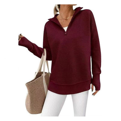 📢📢50% OFF !!⏰Women's Quarter Zip Pullover Sweater